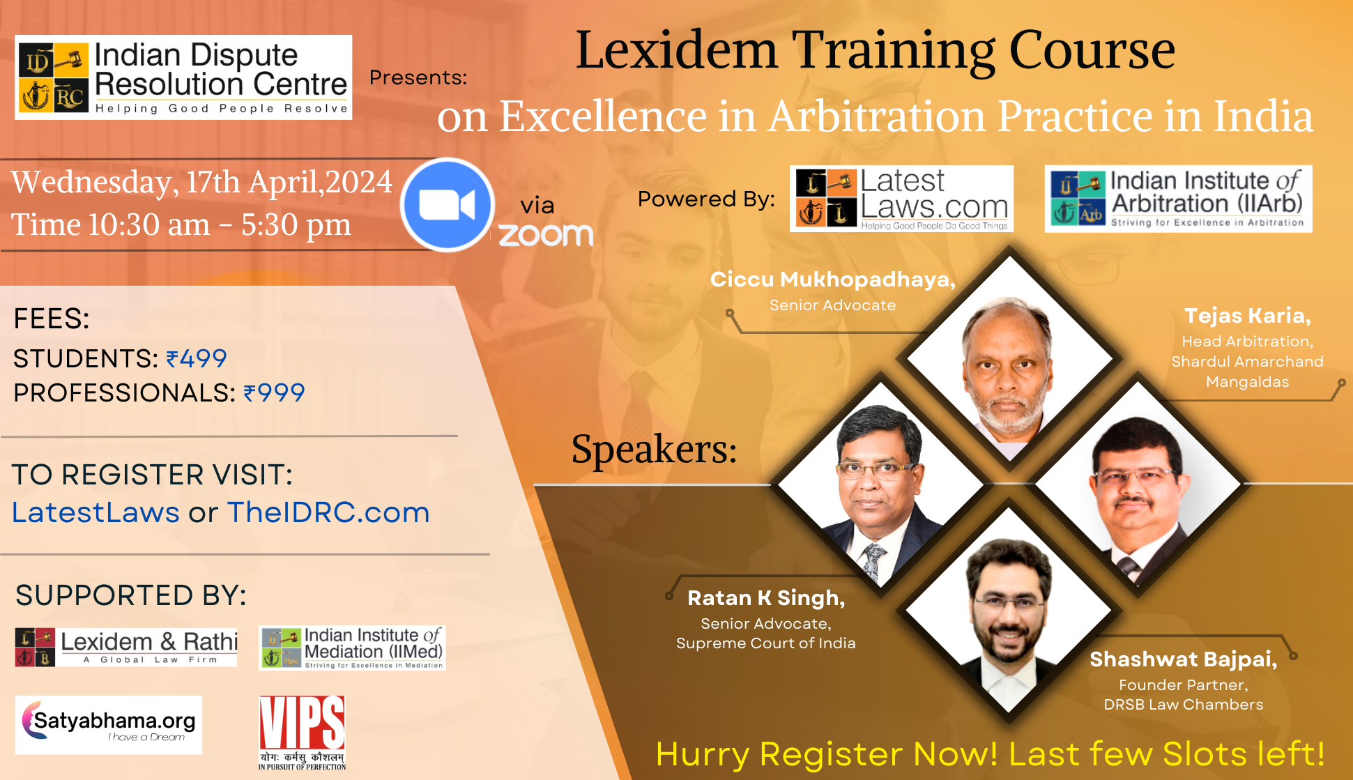 LatestLaws.com and IDRC present Lexidem Training Course